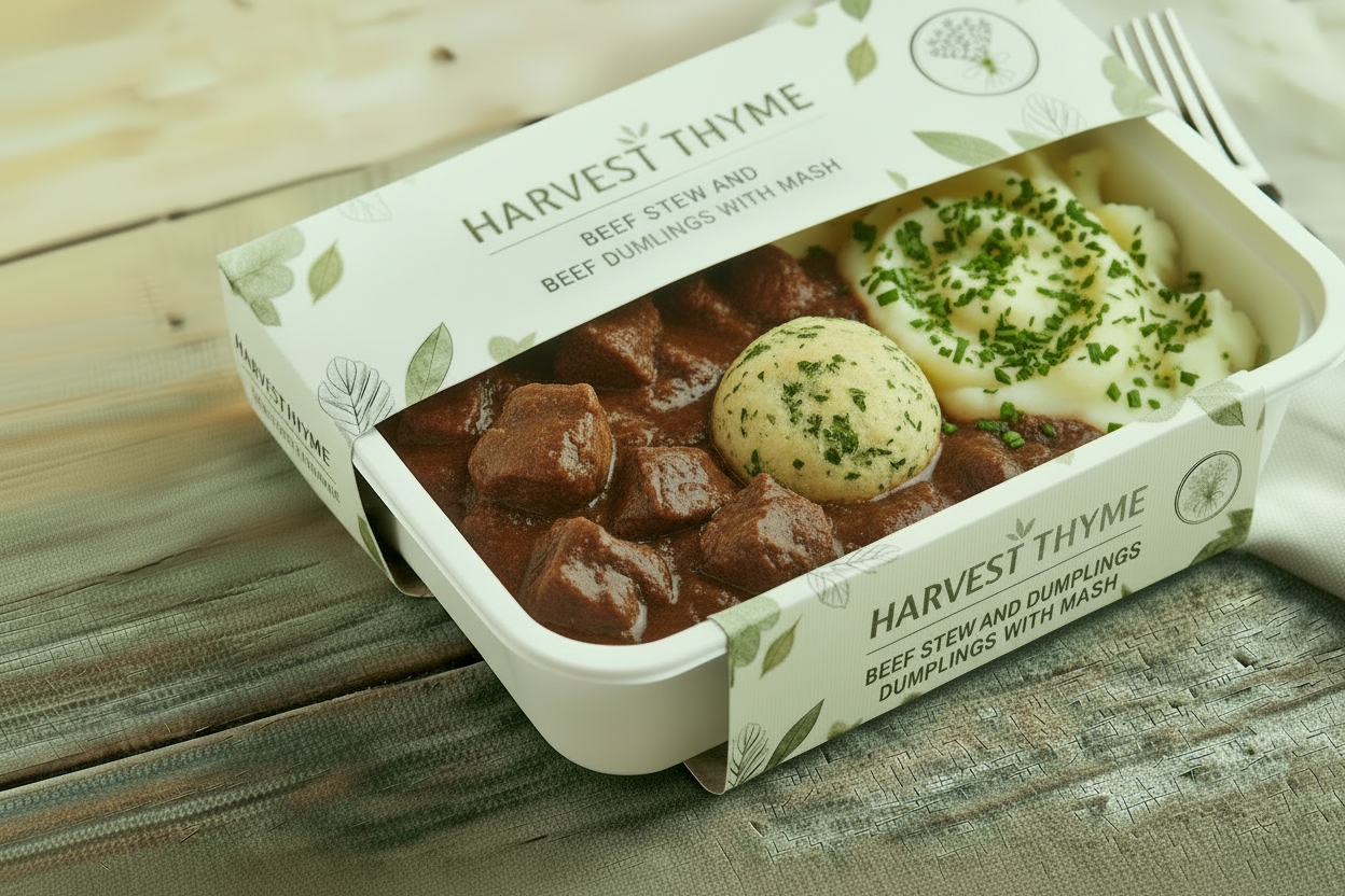 Beef Stew and Dumplings with Potato Mash 400g