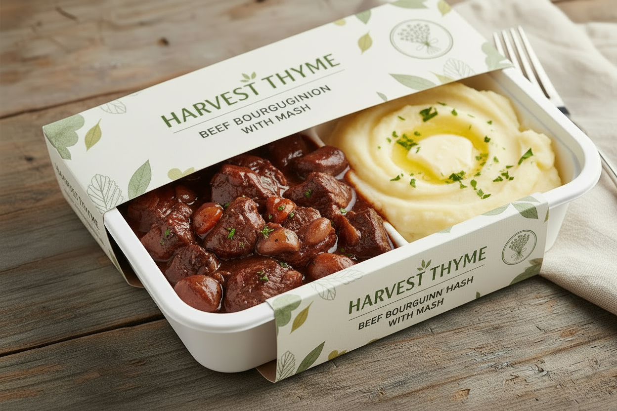 Beef Bourguignon with Creamy Garlic Mash 400g