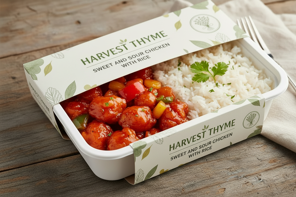 Sweet and Sour Chicken with Rice 400g