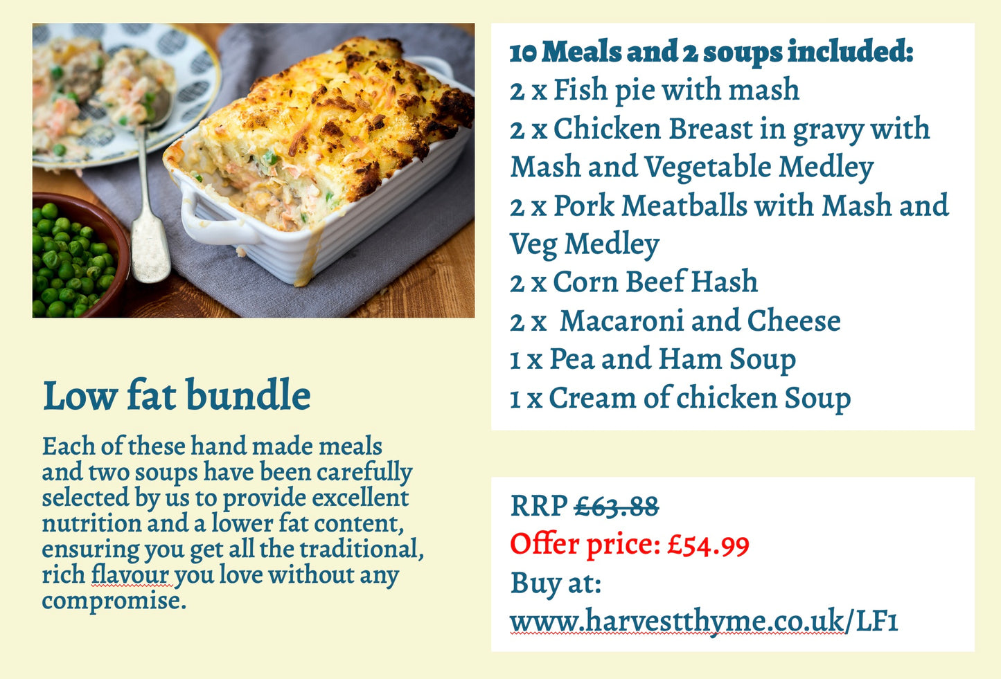 Low fat 12 meal bundle