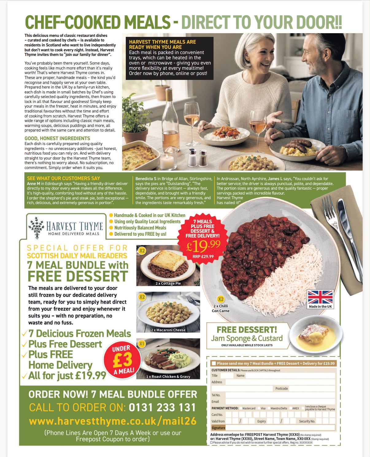 7 Meal Intro Bundle - £19.99