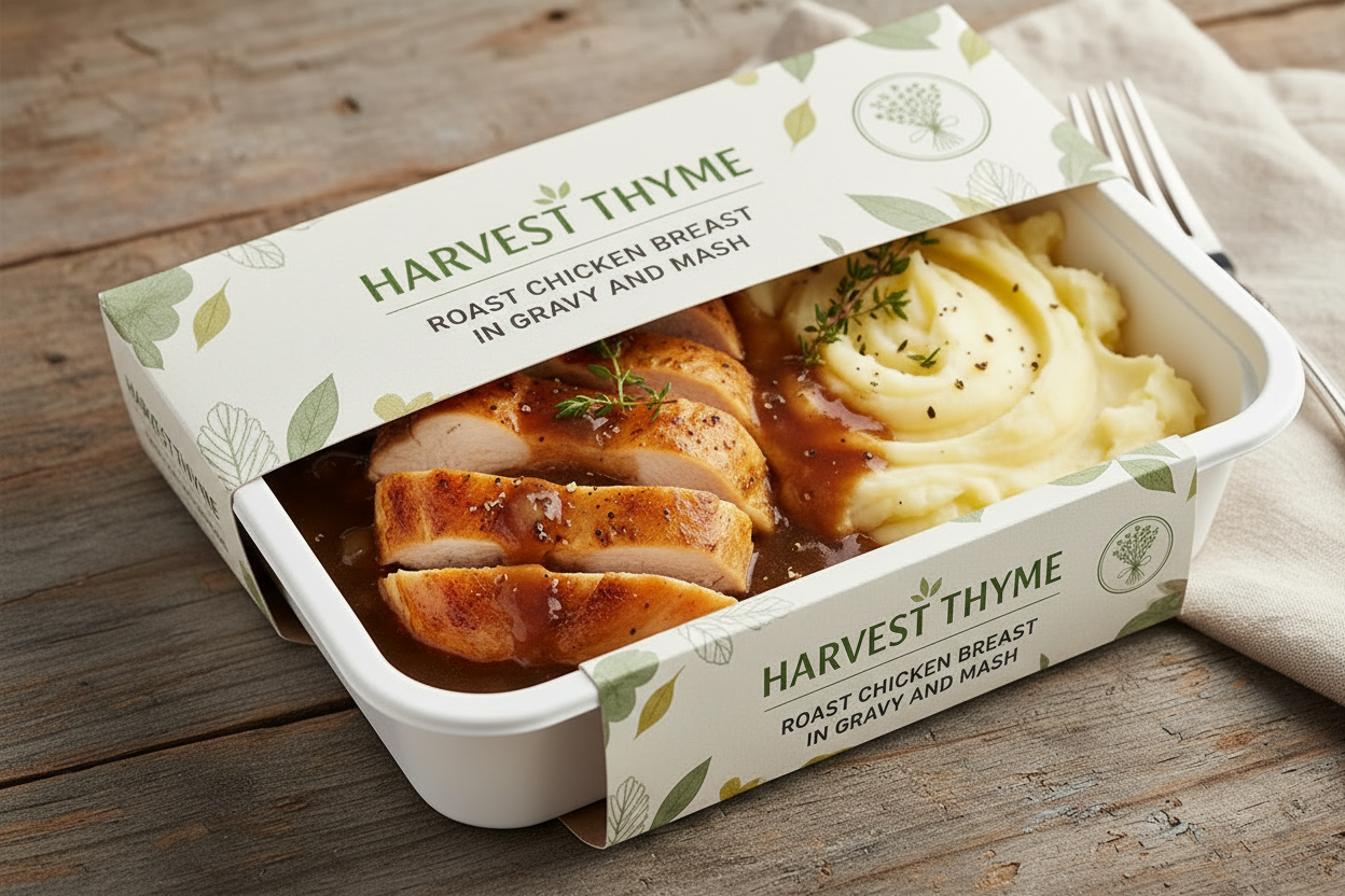 Chicken Breast in gravy with Mash and Vegetable Medley 400g